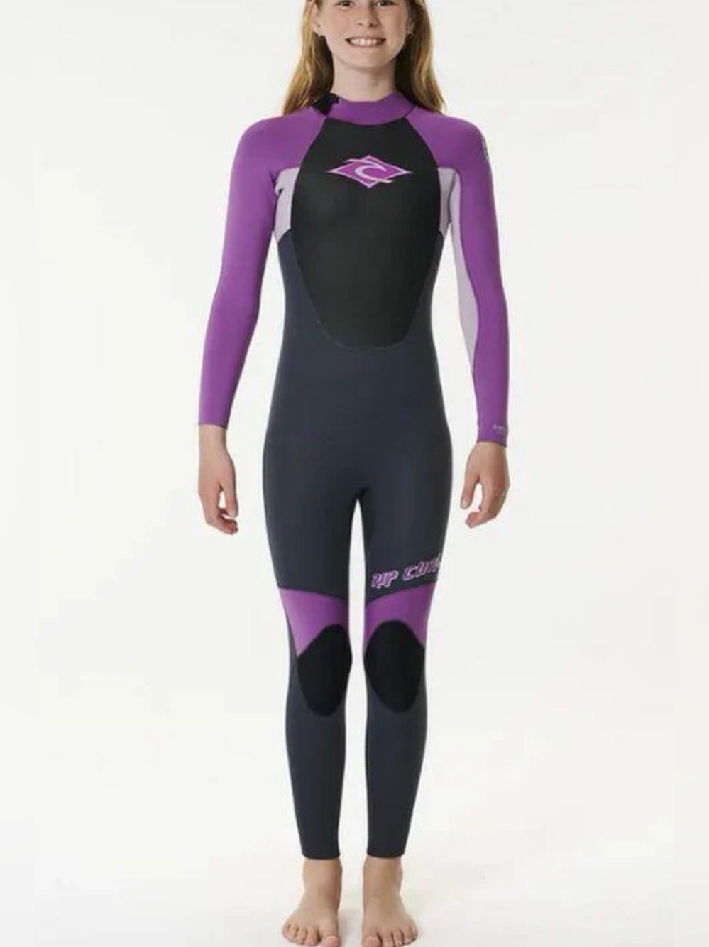 Rip Curl Kids Omega 3/2 Back Zip Purple Various Sizes NWT